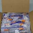 100Pack Lab Dispensing Transfer Liquid U-100-31 Ga, 0.5cc/mL Jeringas with 1/4" (6mm) Cap, Individually Wrapped