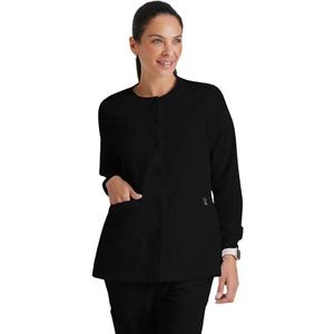 Amazon Essentials Women's Scrub Snap Jacket, Medium