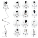 EYSAFT Baby Monitor Mount Baby Kamera Holder Compatible with Infant Optics DXR8 Pro,Nanit N322NW, ANMEATE SM935E,Vava,Hellobaby,Motorola,Eufy E110 and Other Most Cameras with Base & 1/4 Screw Mount