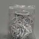 50Pcs 1-1/4 Inch Cup Hooks Ceiling Hooks, Plastic-Covered Metal Screw-in Hooks, White