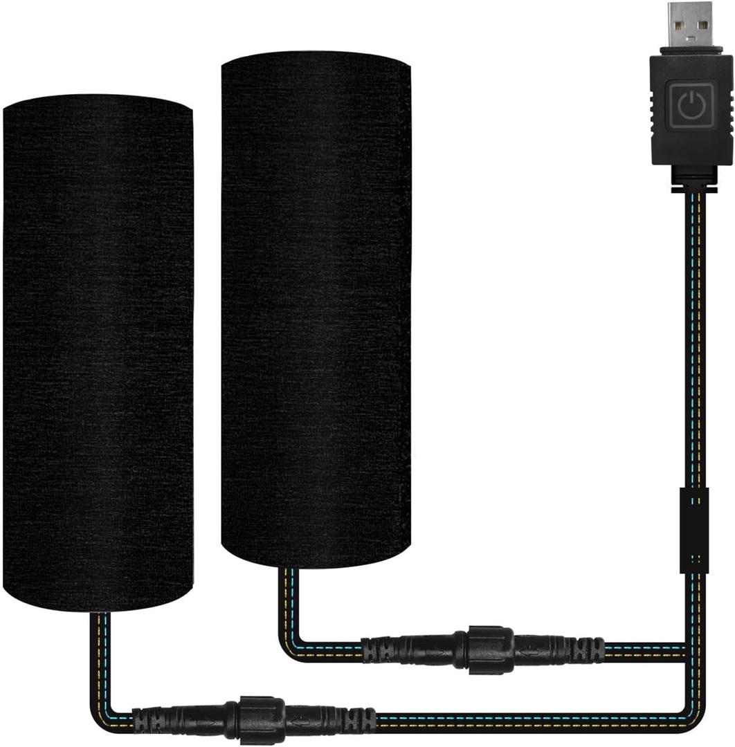 Heated Motorcycle Grips, USB 6-Level Adjustable Handlebar Heater, IP67 Waterproof ATV Heated Grips Covers for 22mm Motorcycle/ATV 4 Wheeler Handlebars Accessories