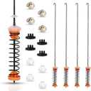 Upgraded W11130359 Washer Suspension Rod Kit 26 inches for Whirlpool for Maytag for Kenmore Washers Model MVWB765FW0 MVWB755DW0 WTW7040DW1 MVWB765FW1 MVWB765FW2 WTW7000DW0 W10901060, W11033536
