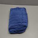 TOPDesign Puffer Tote Bag for Women, Lightweight Puffy Handbag with Compartments, Quilted Shoulder Bag for Work, Travel, Gym (Medium, Blue)