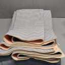 RELEANY Floral Nursery 6x9 Area Rugs Machine Washable Soft Print Boho Carpet Non Slip Flower Doormat Low Pile for Living Room Kids Girls Room Bedroom Kitchen Dining Room IndoorPink