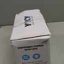 100 Pack 10ml Syringes with Cap, Luer Slip Tip, 10cc syringe Whole Pack Bulk Sterile Sealed, No Needle