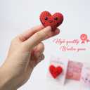 2Pcs Heart Pocket Hugs Token, Cute Crochet Heart, Valentines Day Gift for Her Wife, Him, Women, Couples Gifts for Valentine Day, Long Distance Relationship Gifts (Red Love)
