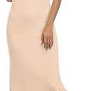 Women's Full Slip for Under Dresses Sexy Long Sleeveless Nightgown Cami Dress(Size M)