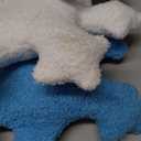 Threehoney 4 Pack Christmas Snowflake Pillows Xmas Decorative Cushions White Blue Snowflake Throw Pillows Sherpa Stuffed Cute Cushion Winter Home Couch Sofa Bedroom Decoration Gift 14 Inch