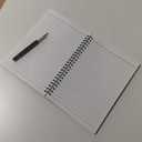 YUREE Notebook Spiral Journal Lined, A5, 100gsm Thick Paper & Hard Kraft Cover, 60 Sheets (120 Pages), 8.4" x 6", Gray, 4 Pack