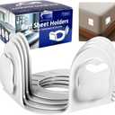 Twist-Lock Bed Sheet Holder & Corner Grippers - Stops Shifting & Bunching for a Tight Fit, Innovative Clip-Free Design,Universal for All Mattress & Sheet Sizes, Easy Install