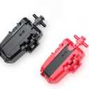 2 Pack X String Launcher, Blade X Gyro Launcher Set for Players Battles, Only Work with X Right Spinning Tops (Red + Black)