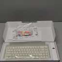 YUNZII B68 Wireless Mechanical Keyboard,Tri-Mode BT5.0/2.4GHz/USB-C,Cute PBT Keycaps,Hot Swappable Creamy Typing Gasket Mounted,RGB Backlit NKRO for Win/Mac (Beige, Milk V2 Switch)