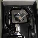 Wireless Headset with Mic for Work, Trucker Bluetooth Headset with Microphone Noise Canceling & USB Dongle, Wireless Headphones with Mic Mute & Charging Base for Work/PC Computer/Phones/Office/Meeting