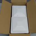 8 Pack 4x4 Fence Post Caps for True/Actual 3 5/8" x 3 5/8" Wood Post, Made from Durable Plastic and Against Fading, Keep Post from Cracking and Rotting (White, 8Pack)