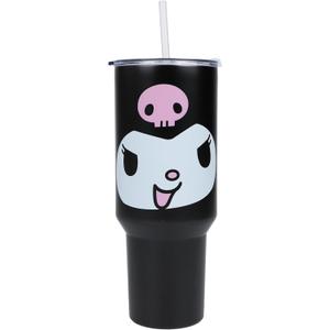 Bioworld Kuromi 40 Oz. Stainless Steel Tumbler With Leak-Proof Lid