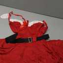 RSLOVE Christmas Lingerie for Women Sexy Santa Lingerie Set Babydoll Chemise Sleepwear(Size M)