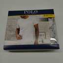 POLO RALPH LAUREN Men's Classic Fit Cotton Crew Undershirts, 3 Pack (Large, 3 White/Cruise Navy Pp)