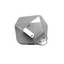 Aulumu A29 Geometric AirPods 4 Case with Lock | Protective Cover with Nylon Buckle | Alloy Armour | Compatible with Apple AirPods 4th (2024) - Grey