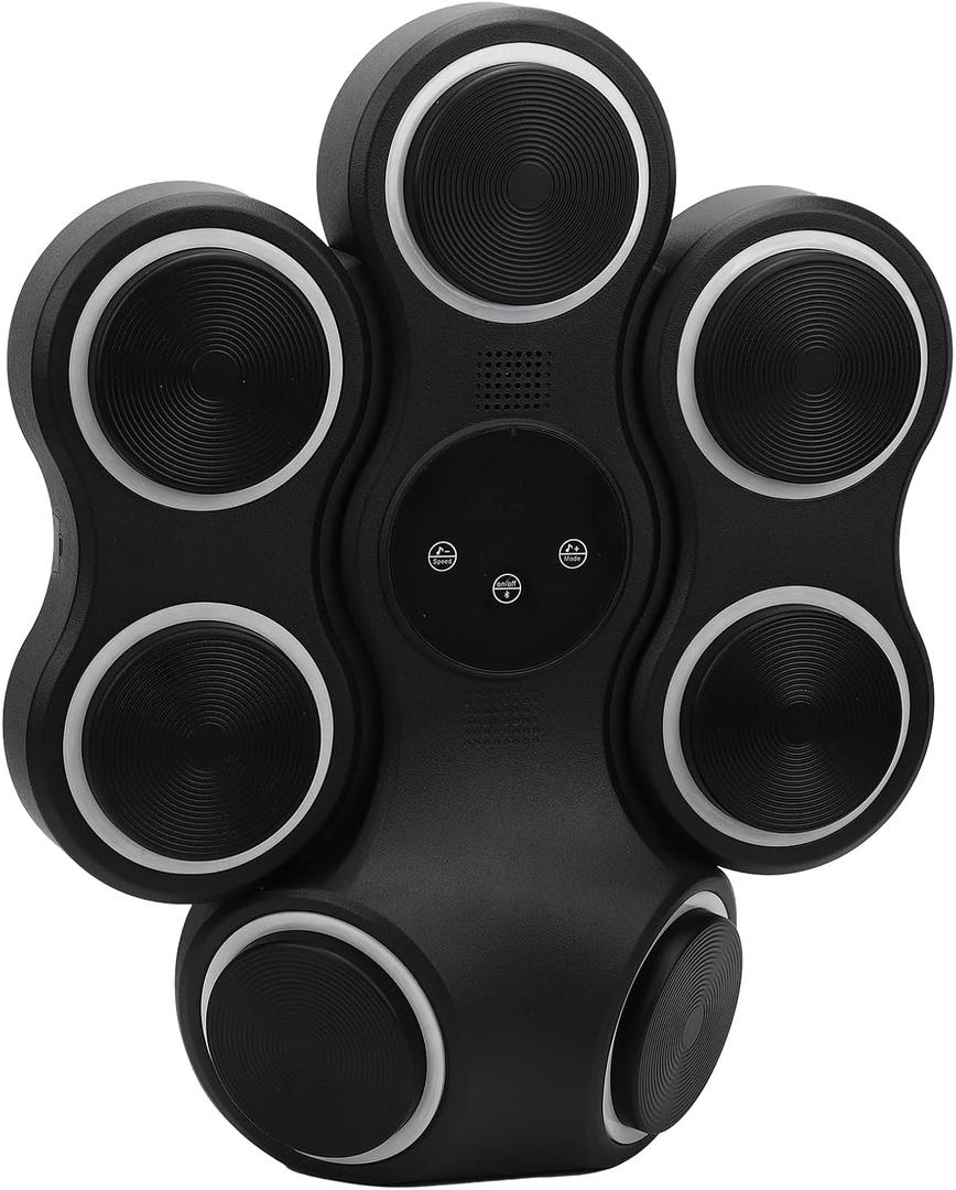 Bewinner Smart Bluetooth Music Boxing Machine Professional Wall Target Electronic Punching Trainer with Touch Fastener for Adults, Portable Boxing Training Equipment with 2000mAh Battery