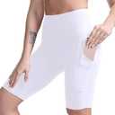 TYUIO High Waisted Yoga Shorts for Women Tummy Control Workout Running Biker Shorts 2 XL