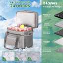 MIYCOO Cooler Bag Double Deck - 60 Can Leakproof Insulated Portable Soft Lunch Cooler, Extra Large Expandable Ice Chest Cooler for Beach, Picnic, Camping, Shopping