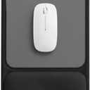eulps Ergonomic Mouse Pad with Wrist Rest, Gel Mousepad with Soft Wrist Support, Non-Slip PU Base, Smooth Surface Mouse Pad for Wrist Pain Relief, Computer Laptop Office Home & Gaming (Classic Black)