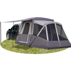 TIMBER RIDGE 5-9 Person SUV Tent with Screen Porch and Awning for Family Camping, Weather Resistant and Portable Van or Car Tent, Includes Rainfly and Storage Bag, 13' W X 10' L X 7.1' H