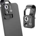 APEXEL 200X Phone Microscope Lens, Nano Zoom Phone Micro Lens for iPhone Android with LED Light CPL Universal Clip, Nanozoom Mini Pocket Digital Microscope, Portable Smartphone Macro Lens Camera