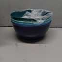 US Acrylic Vista Durable Plastic Salad and Serving 10-inch Bowls | Set of 4 in Coastal Colors | Reusable, BPA-free, Made in the USA | 135 oz. capacity