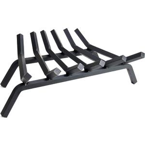 Fireplace Log Grate 23 inch 6 Bar Fire Grates Heavy Duty 3/4 Wide Solid Steel Indoor Chimney Hearth Outdoor Fire Place Kindling Tool Pit Wrought Iron Wood Stove Firewood Burning Rack Holder