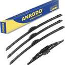 3 Wipers Factory Replacement For 2007-2014 Toyota FJ Cruiser Original Equipment Replacement Windshield Wiper Blades Set 16"+14"+14"+10" (Set of 4)