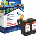 Dataproducts Remanufactured Ink Cartridges for Canon PG-210/CL-211 - Black/Tri-Color, 2 pk