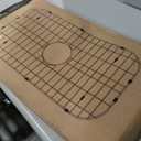 Kitchen Sink Grid 26-1/8"x14-1/4 - Heavy Duty Kitchen Sink Protector with Built-in Strainer & Center Drain, Non-Slip Rubber Feet & Scratch Resistant Bottom Guard, 26.12 x 14.25