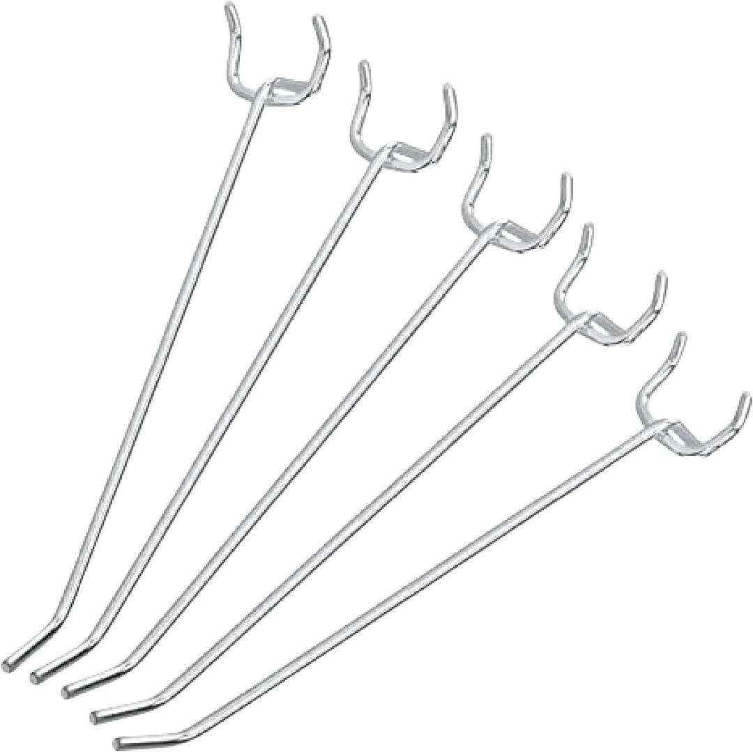 Neiko 53102A 6 Pegboard Hook Organizer Kit |Hanging Hooks Set for Garage Organization | Great for Wall Hanging and Shelving, Tool Storage, Craft Organizing (Pack of 10, 500 Count Total)