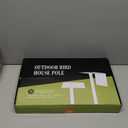 Smart Bird Feeder Pole-Heavy Duty Adjustable 3-6.6ft Universal Birdhouse Stand Mount for Backyard&Outdoor Bird Houses/Cameras (80" Pole)