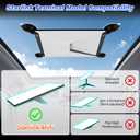 Universal Suction Mount Compatible with Starlink Mini: Dual-Slot Design for Windows & Sunroofs. Secure Installation for Stable Satellite Connection in Cars, RVs, Boats.