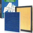 Cabin & Engine Air Filter Fit for 2010-2015 Toyota Prius L4 1.8L, Prius Plug-In 1.8L; 2012-2018 Prius V 1.8L Activated Carbon Cabin Filter Replace#CF10285 CA10741 17801-37020 Car Accessories