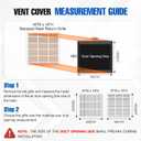 Fancat 18x18 Duct Opening | Steel Return Air Grille | Vent Cover Grill for Sidewall and Ceiling | HVAC Cold Air Intake Grille | White | Outer Dimensions: 19.75"W X 19.75"