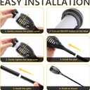 Toodour Solar Halloween Lights Outdoor, 6 Pack LED Torch Lights Flickering Flame, Waterproof Solar Outdoor Light - Landscape Decoration Lighting for Garden, Lawn, Yard, Halloween Decorations