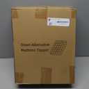 ELEMUSE Twin Mattress Topper for Back Pain, Extra Thick Mattress Pad Cover, Plush Soft Pillowtop with Elastic Deep Pocket, Overfilled Down Alternative Filling (White)