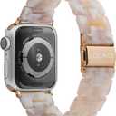 Solace Bands Lightweight Perma Watch Band - Universal Fit for Apple Watch Bands for Women & Men, iWatch Bands for 38mm 40mm 41mm 42mm 44mm 45mm 49mm Ultra, SE, Series 11 10 9 8 7 6 5-1 (Matte Solid)
