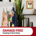 Command Large Brushed Nickel Double Hooks, 2 Hooks and 2 Command Strips, Damage-Free Hanging Wall Hooks with Adhesive Strips, No Tools Coat Hooks for Hanging Home Decor, Holds up to 4 lb