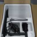 Floor Lamp with Linen Shade, Dimmable Tall Standing Lamp with Remote Control & 3 Color Temperatures, Modern Floor Lamps for Living Room Bedroom Office Corner, 9W LED Bulb Included (Beige)