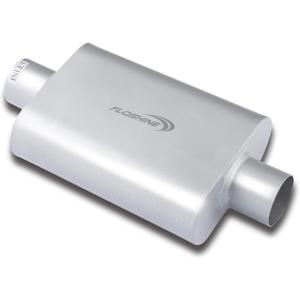 Universal Mufflers Dual Chamber 3" inlet (ID) 3" outlet (ID) overall 17" Performance Automotive Muffler Exhaust FH43040