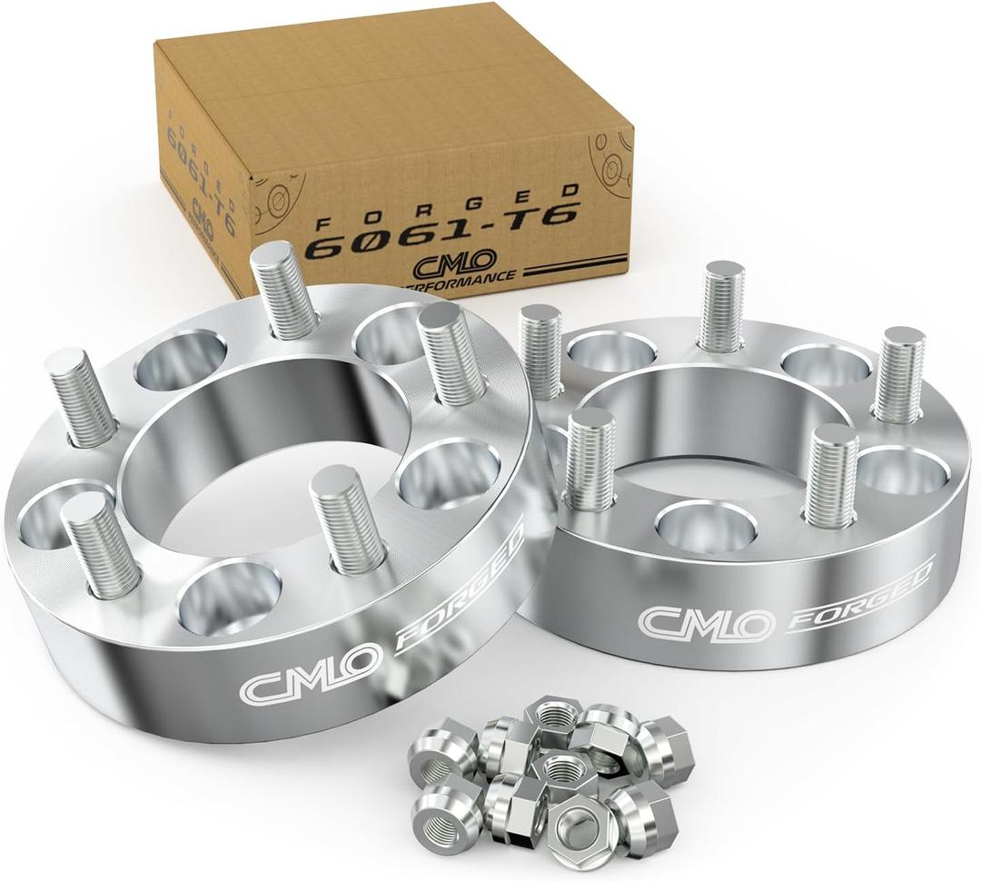 Customadeonly 38mm (1.5 Inch) Wheel Spacers 5x4.75 (5x120.7) Compatible for Older Chevy Buick (2pcs 70.6mm Center Bore 7/16" Thread Pitch) Lug Centric Spacer