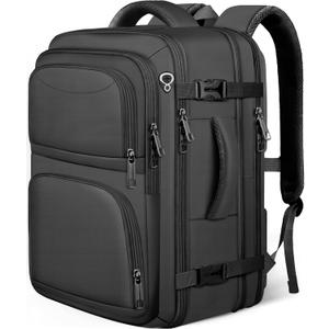 Travel Backpack, Extra Large Travel Backpack, TSA 18.4 inch Laptop Bag Flight Approved, Lightweight Business Luggage Bag, Gifts for Men Women, Black