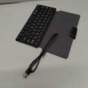 Universal Wireless Keyboards Ultra Light Portable Mini Keyboard with Adjustable Angle Stand & Leather Case,Computer Keyboards Rechargeable Travel Bluetooth Keyboard for iPad Android,Windows and iOS