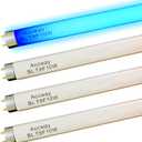 13'' BL T8 F10W Replacement Bulbs for Liba, Aspectek Black Blue Lighting Tube,10Watt Linear F10T8/BL Lamps for 20W Electric Machine Light,4pack