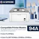 94A CF294A Black Toner Cartridge Replacement for HP 94A CF294A Pro M118dw MFP M148fdw M148dw M149fdw Printer Ink, 2 Pack