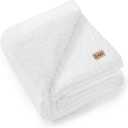 UGG Nita Throw Blanket Soft Reversible Plush Throw for Couch or Bed Washable Warm Fluffy Blanket for College Dorm Essentials and Bedding with Down Alternative Fill, 50-inch x 70-inch, White Snow